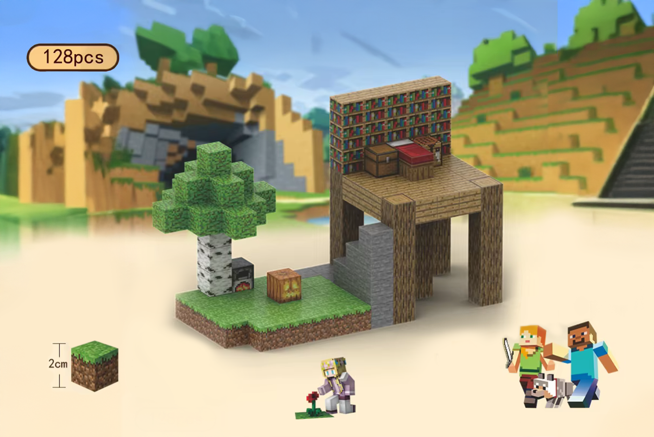 MAGNIBLOCKS - Jungle House (128 stk.)